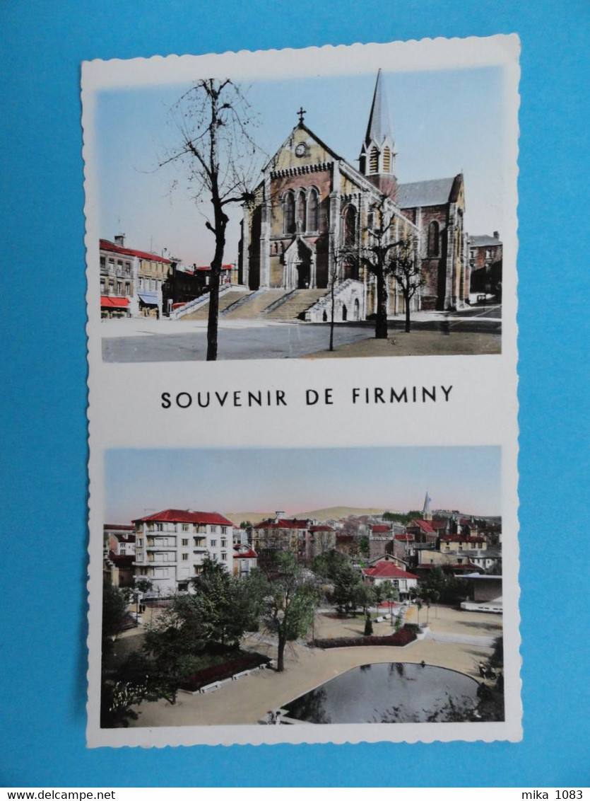 42 - Firminy - La Place Du Breuil Et Le Jardin Public - Firminy