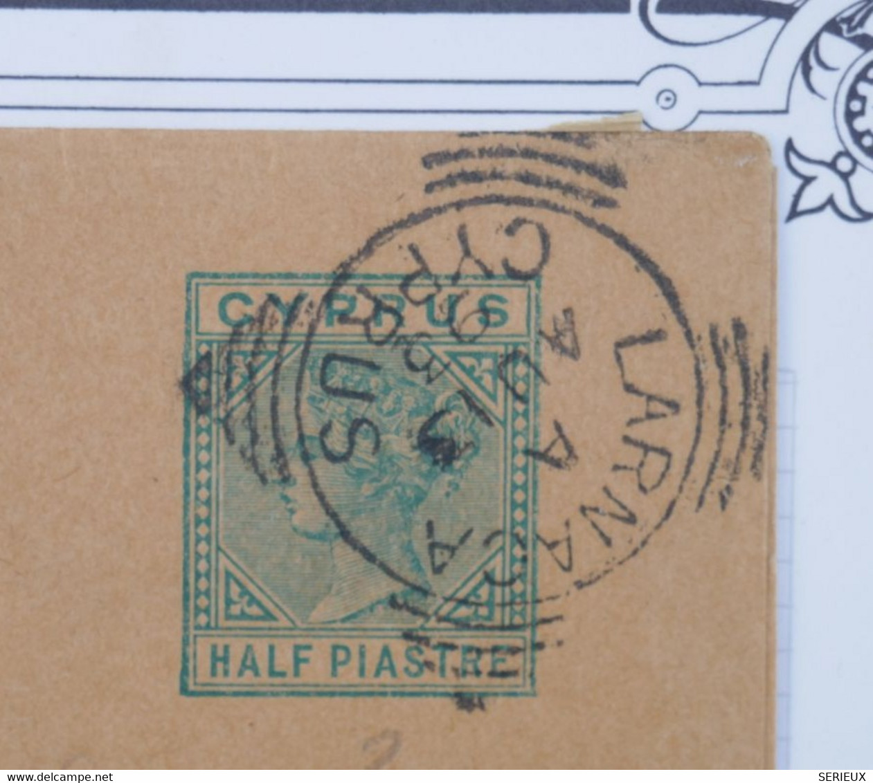 M4 CHYPRE CYPRUS   BELLE LETTRE   1893 LARNACA++AFFRANCH. PLAISANT - Cipro (...-1960)