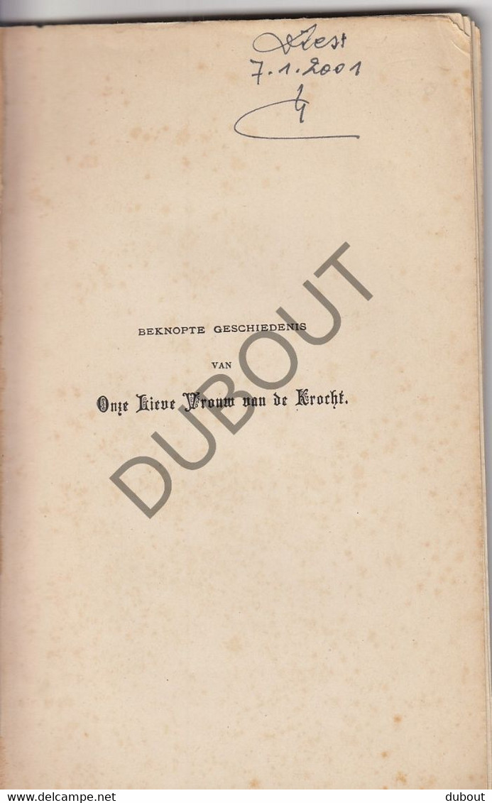 BORNEM - OLV Van De Krocht - Pater Eugenius - 1891 - Met Kleurlithografie   (W139) - Antiguos