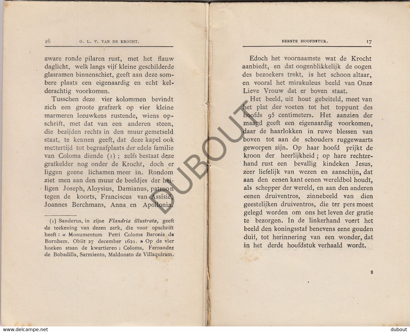 BORNEM - OLV Van De Krocht - Pater Eugenius - 1891 - Met Kleurlithografie   (W139) - Antique