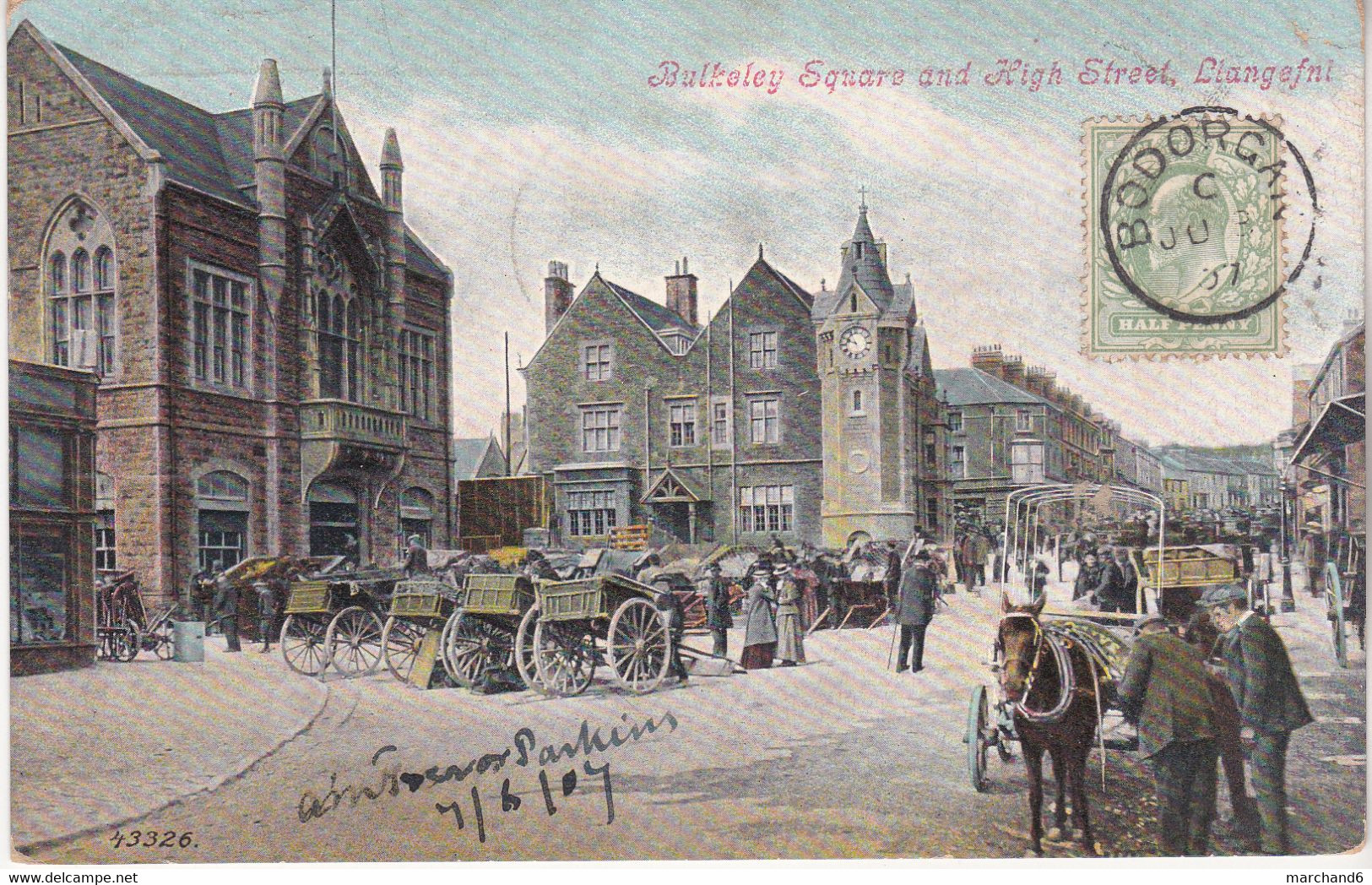 Bulkaley Square And High Street Llangefni édition Vanlentine N°43326 - Anglesey