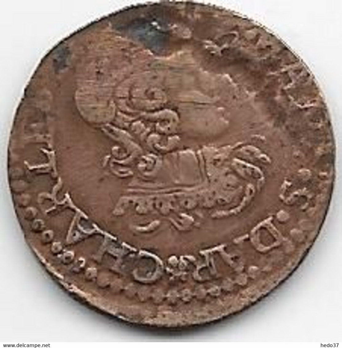 France - Double Tournois - Charles IV 1642 - Andere & Zonder Classificatie