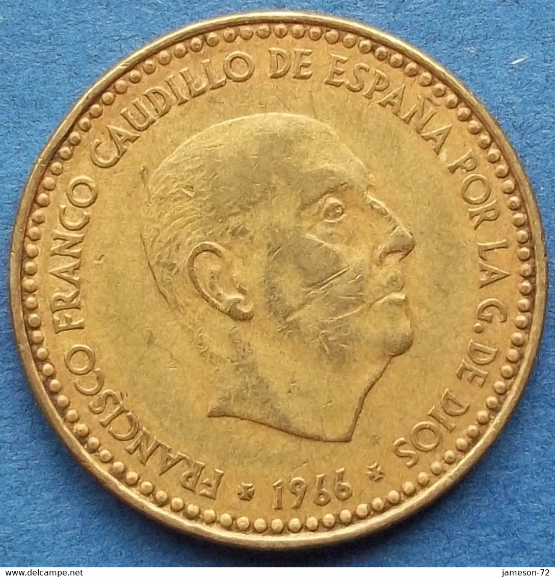 SPAIN - 1 Peseta 1966 *75 KM# 796 Francisco Franco (1936-1975) - Edelweiss Coins - 1 Peseta