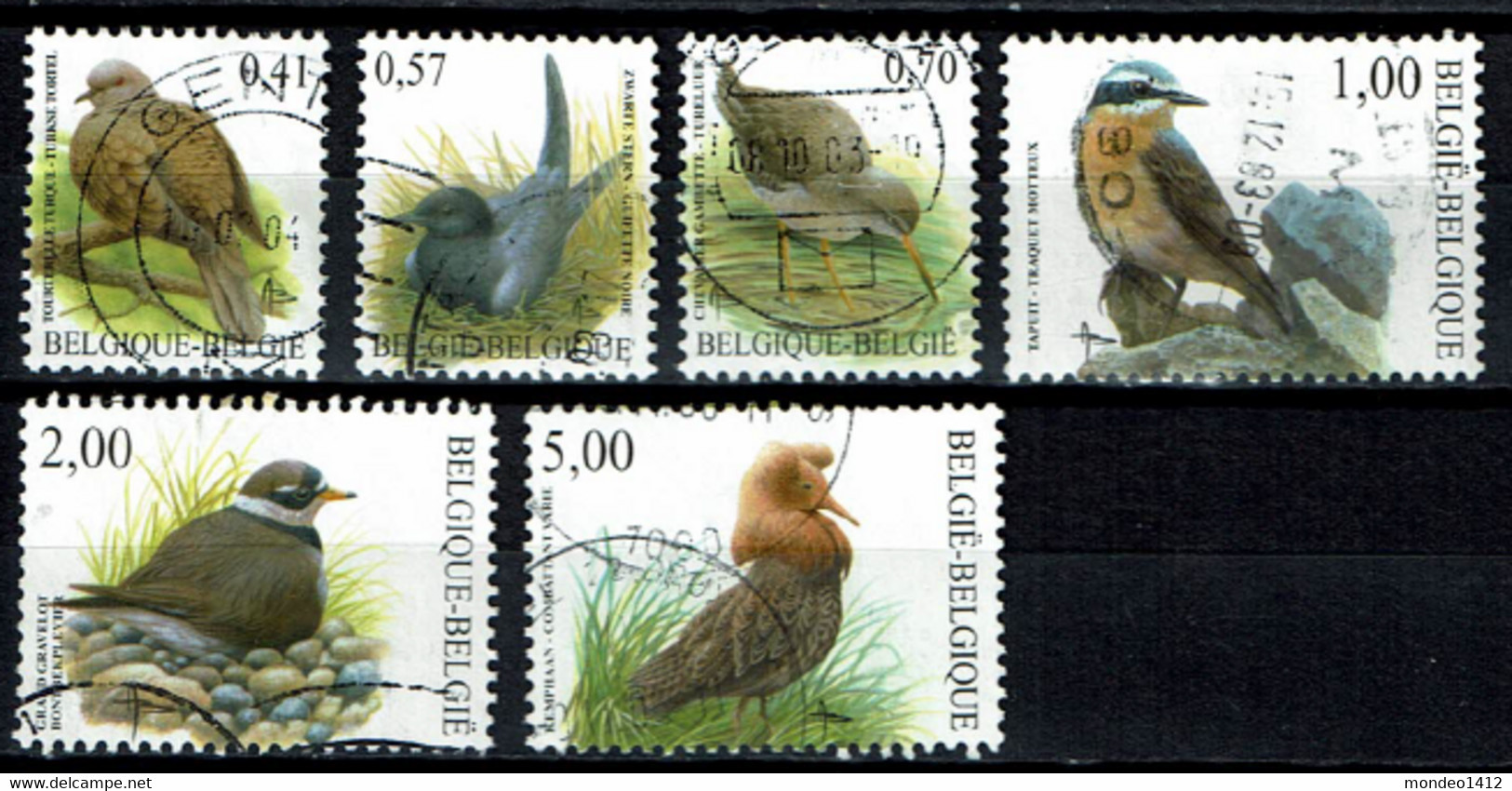 OBP Nr 3135/40 Fauna Birds Complete - Usados