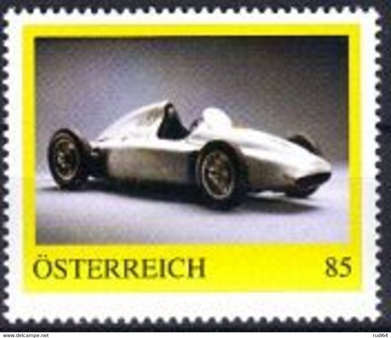 Porsche Cisitalia 360 Rennwagen 1950, Erster Eigener Porsche Rennwagen, Personalisierte Briefmarke, Automobile - Unused Stamps