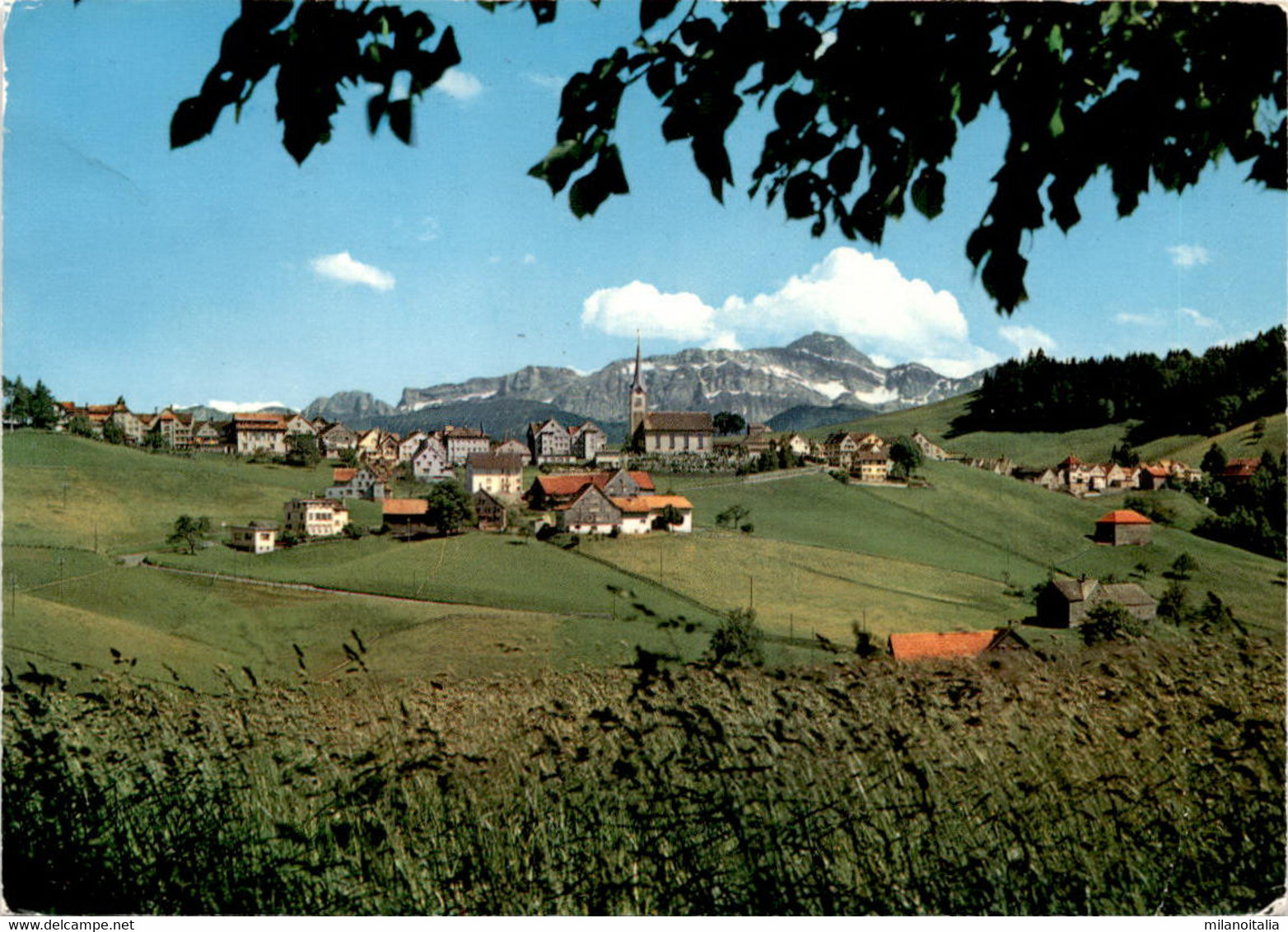 Kurort Schwellbrunn - Blick Zum Säntis (32753) * 1. 9. 1977 - Schwellbrunn