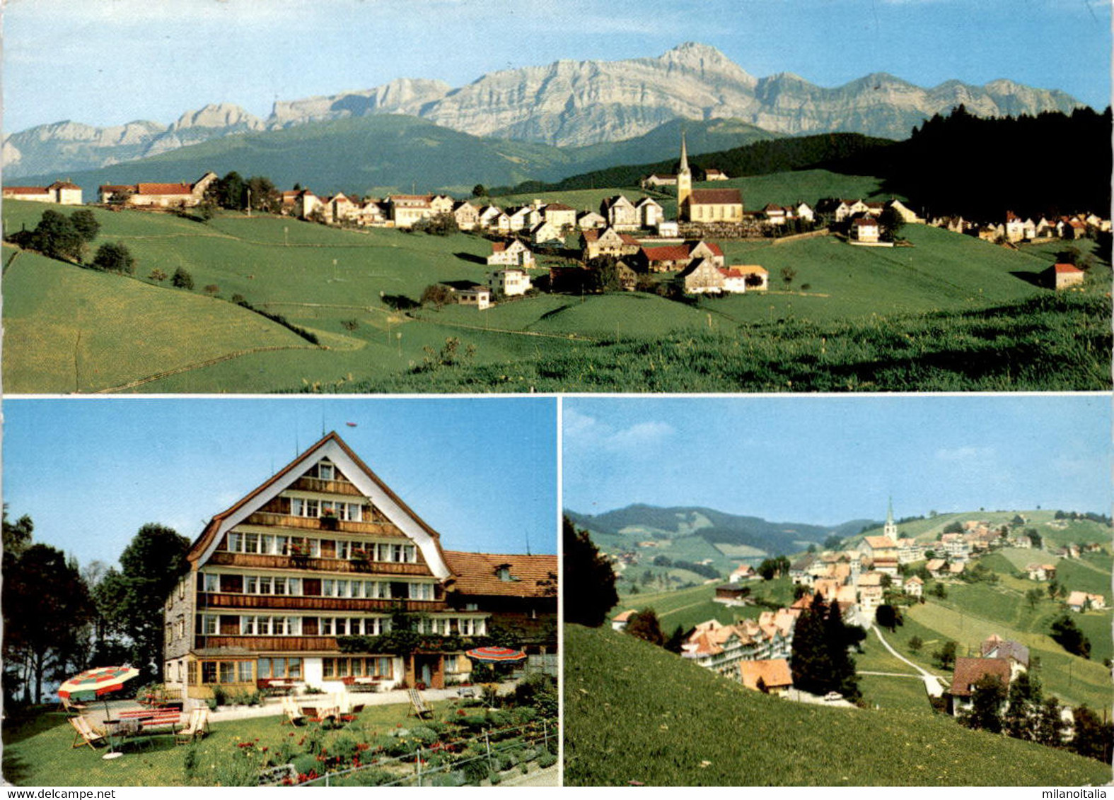 Kurort Schwellbrunn (App.) - Pension "Sonnenberg" - 3 Bilder (31782) * 6. 10. 1962 - Schwellbrunn