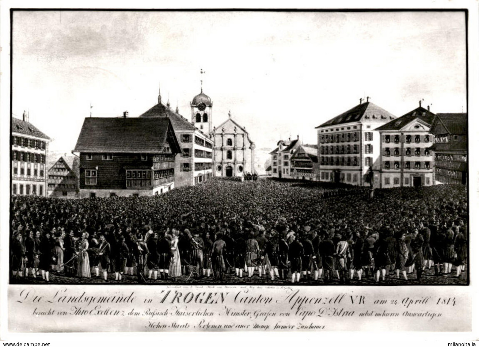 Landsgemeinde Von Appenzell A. Rh. In Trogen Im Jahre 1814 (28370) * 27. 4. 1970 - Trogen