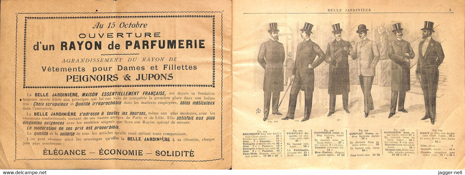 Lot De Deux Catalogues BELLE JARDINIÈRE - Hiver 1898-1899 Et 1899-1900 - En L'état Voir Scans - Kleding & Textiel