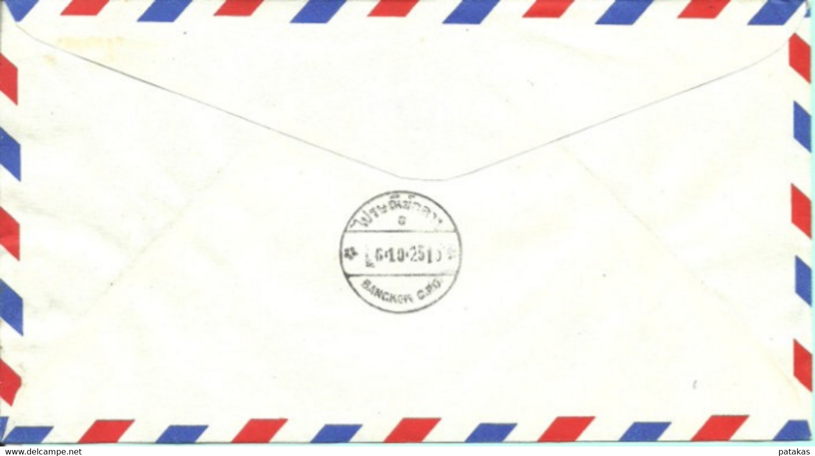 Enveloppe Premier Vol China Air Lines Taipie Bangkok Line Le 6 Octobre 1967 - Airmail