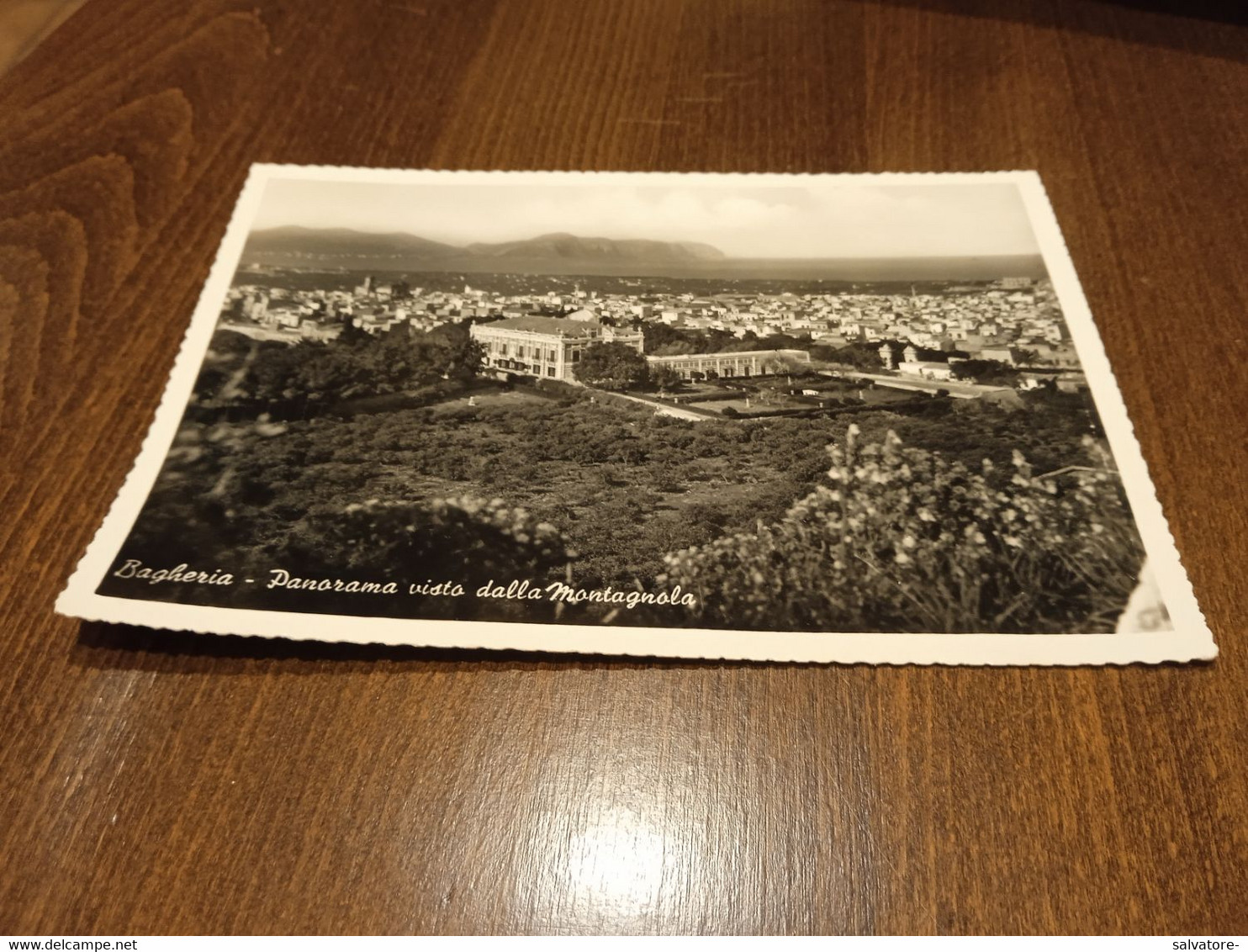 CARTOLINA BAGHERIA PANORAMA VISTO DALLA MONTAGNOLA- VIAGGIATA 1962 - Bagheria