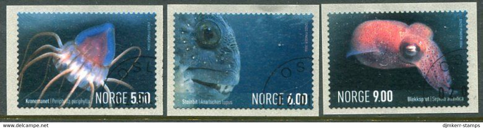 NORWAY 2004 Marine Fauna Used.  Michel  1490-92 - Used Stamps
