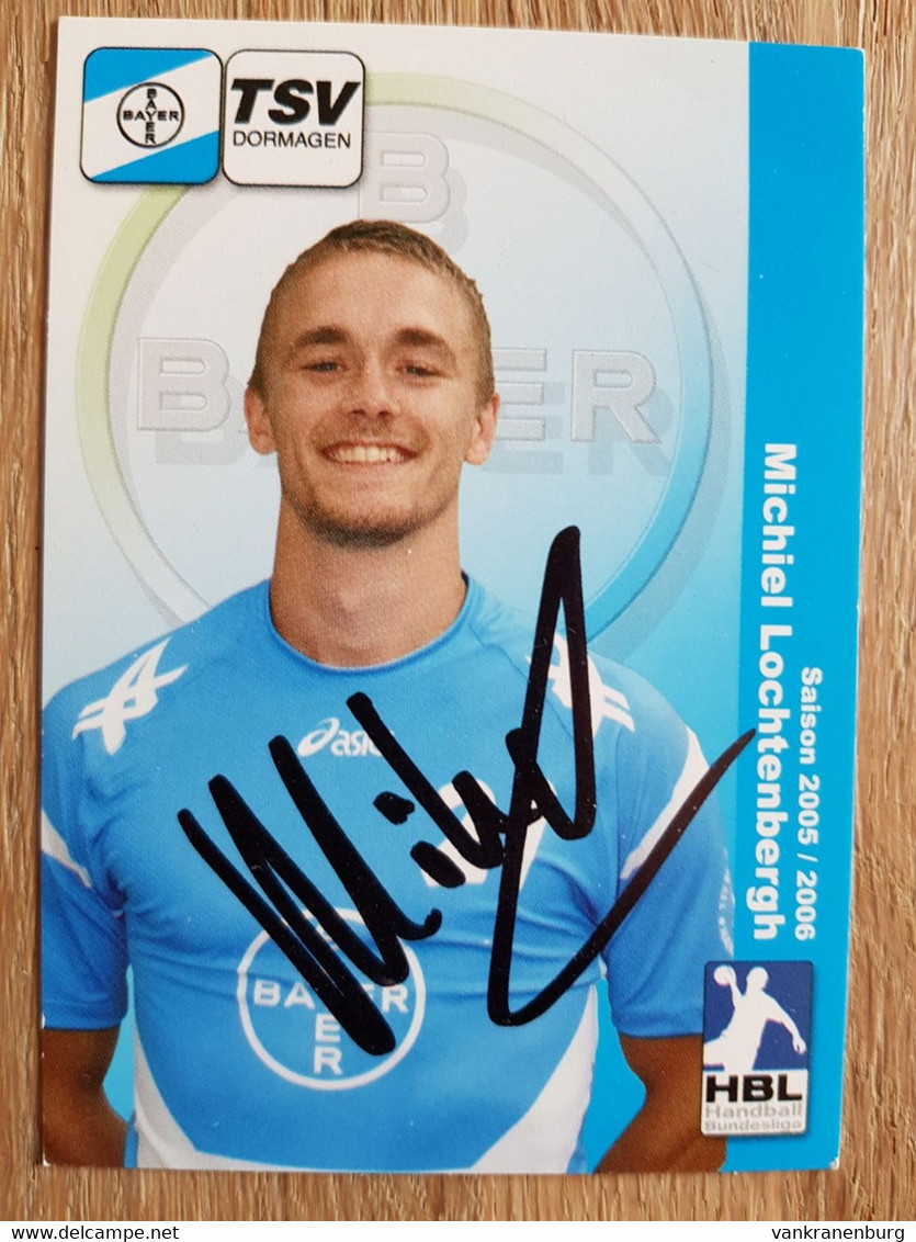 Card Michiel Lochtenbergh - TSV Bayer Dormagen - 2005-2006 - Handball - Original Signed - Netherlands - Handbal