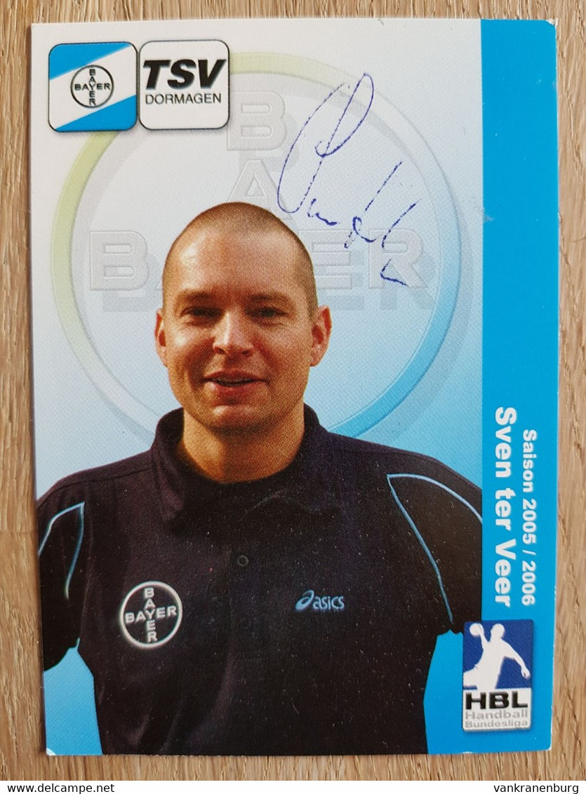 Card Sven Ter Veer - TSV Bayer Dormagen - 2005-2006 - Handball - Original Signed - Pallamano