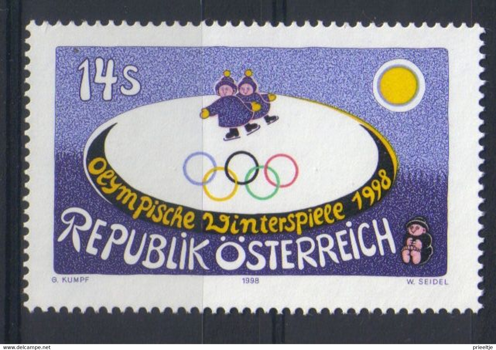 Austria - Oostenrijk 1998 Ol. Winter Games Nagano Y.T. 2073 ** - Ongebruikt