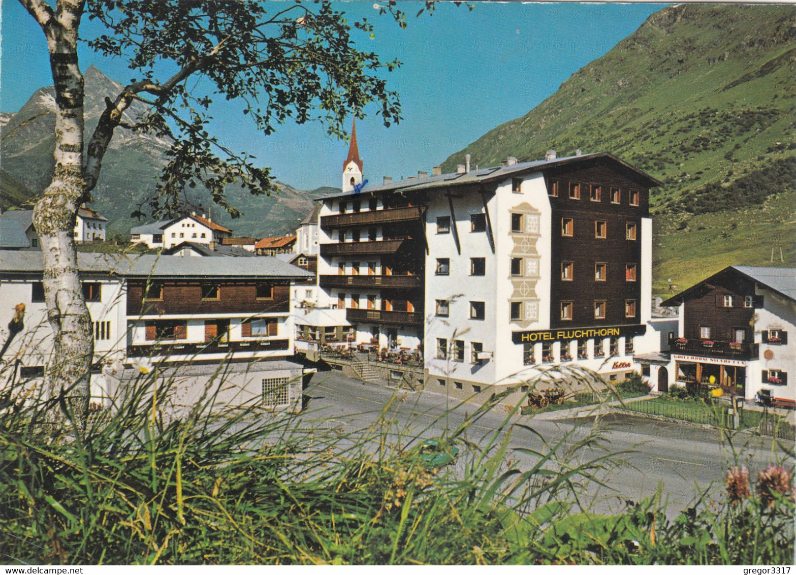 A9589) GALTÜR Gegen Die Ballunspitze - Tirol - Hotel FLUCHTHORN U. Kirchturm Dahinter - Galtür