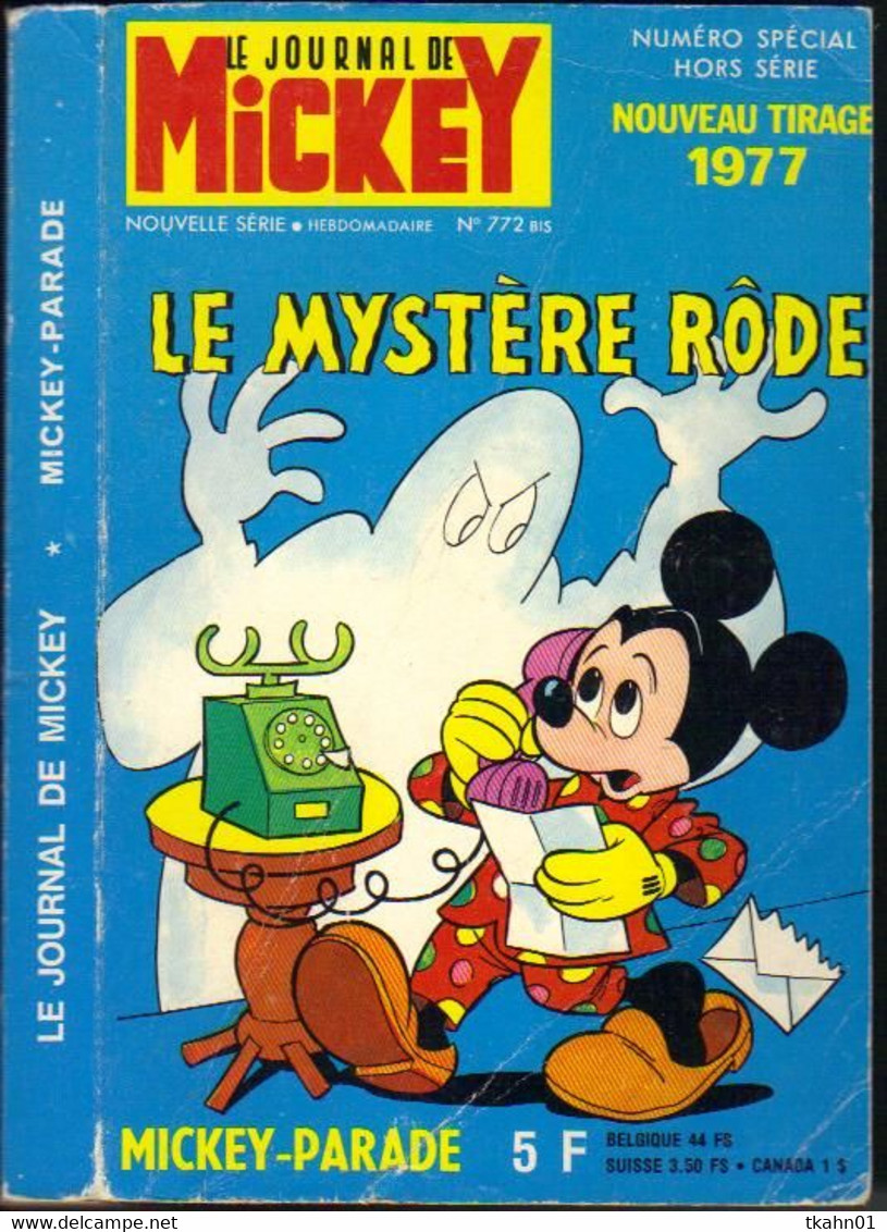 MICKEY-PARADE N° 772-BIS " LE MYSTERE RODE " - Mickey Parade