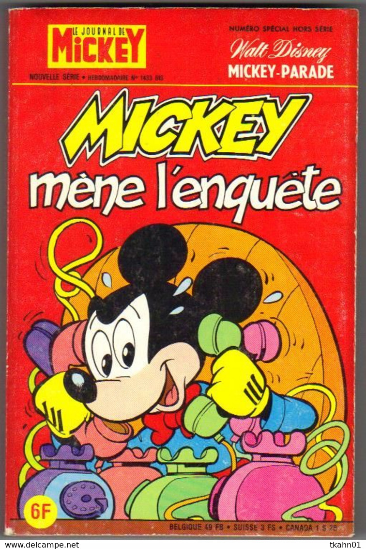 MICKEY-PARADE N° 1433-BIS " MICKEY MENE L'ENQUETE " - Mickey Parade