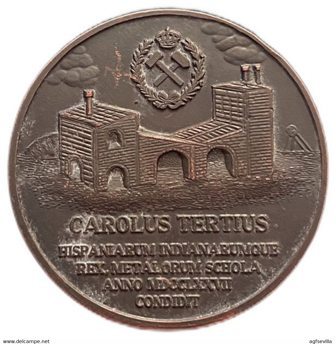 ESPAÑA. MEDALLA 2º CENTENARIO ESCUELA DE MINAS DE MADRID. 1.977. BRONCE. ESPAGNE. SPAIN MEDAL - Professionals/Firms