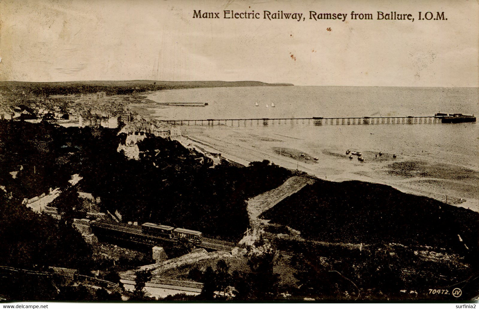 IOM - MANX ELECTRIC RAILWAY - RAMSEY FROM BALLURE Iom516 - Isle Of Man