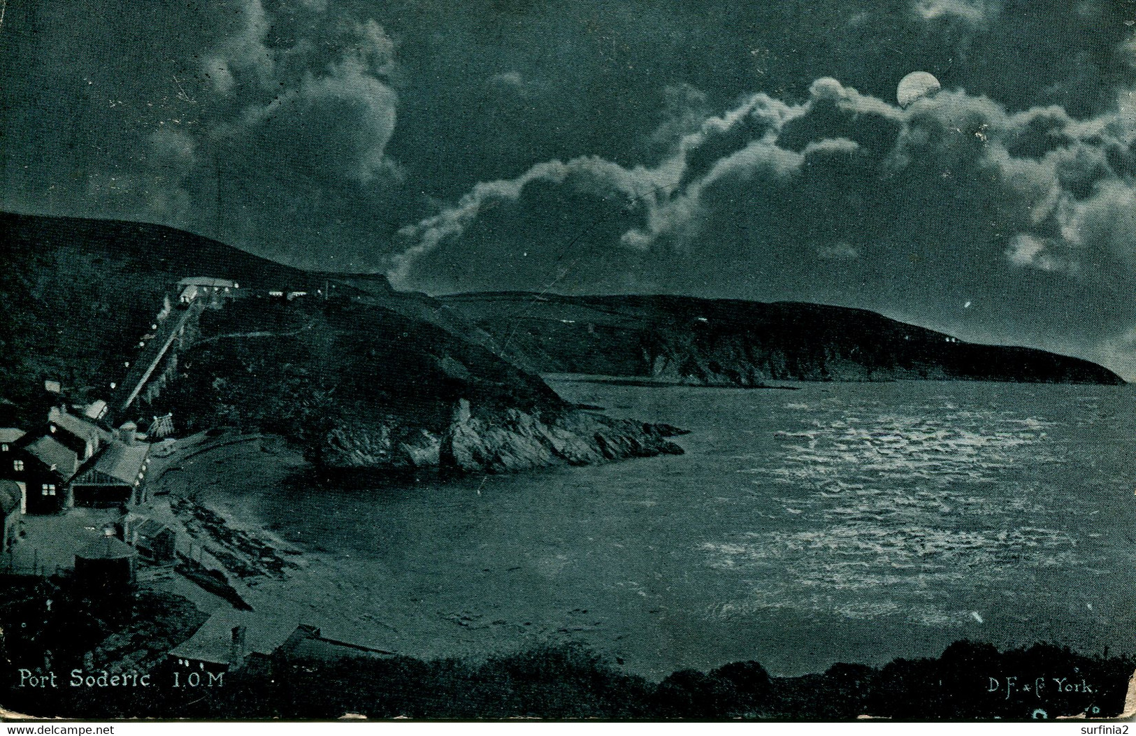 IOM - PORT SODERIC (At Night) 1903 Iom500 - Isle Of Man