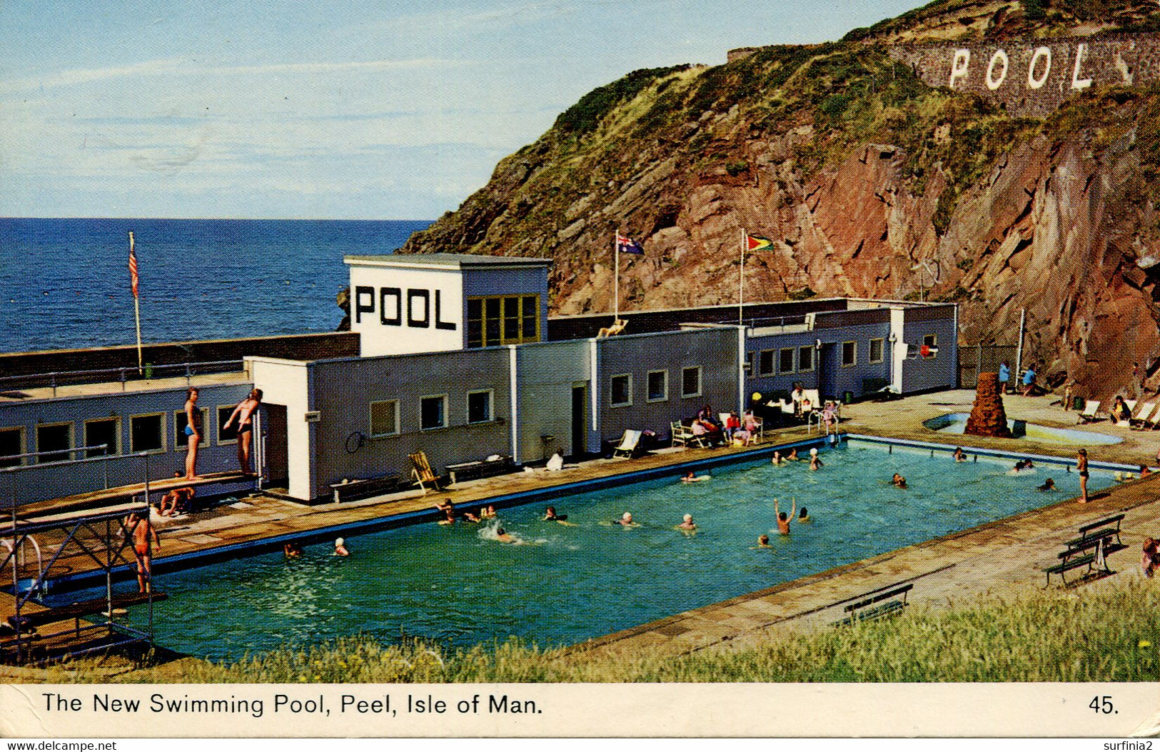 IOM - THE NEW SWIMMING POOL, PEEL  Iom486 - Isle Of Man