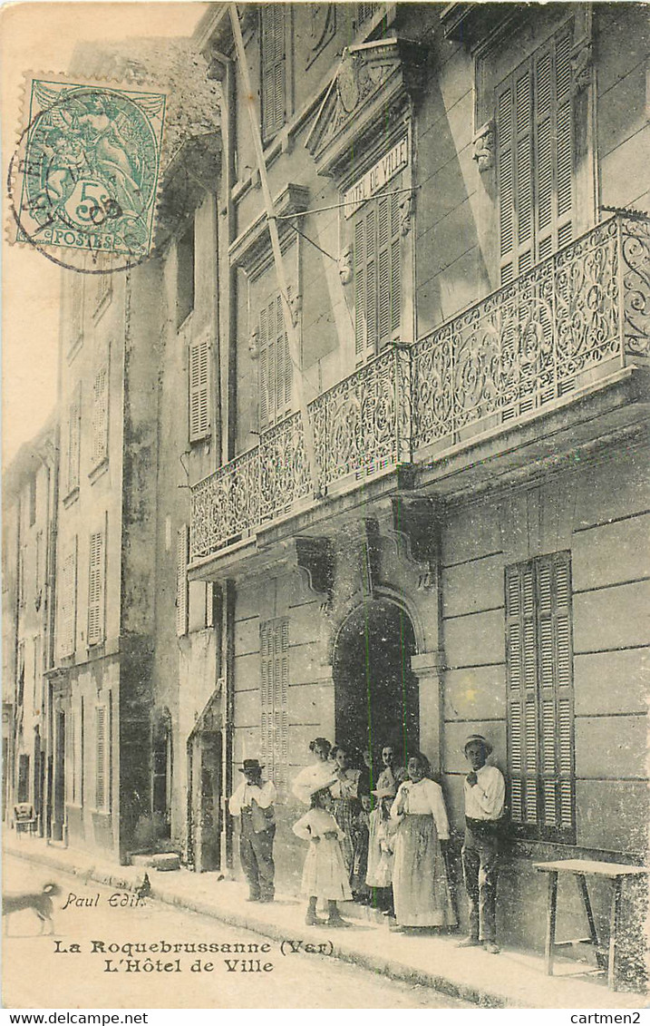 LA ROQUEBRUSSANNE HOTEL DE VILLE ANIMEE 83 VAR - La Roquebrussanne