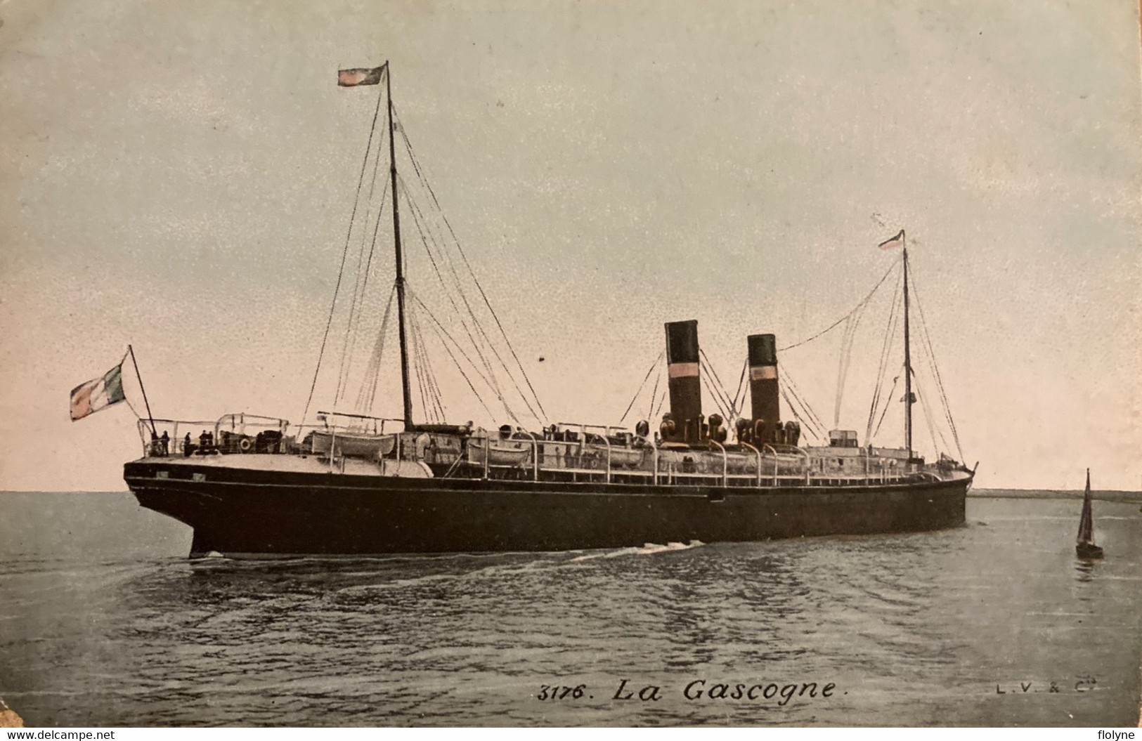 LA GASCOGNE - Bateau De Commerce Cargo Navire , à Toulon - Handel