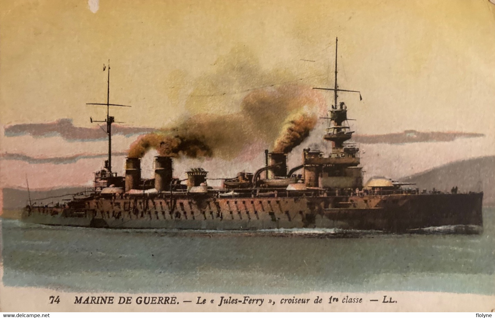 Le JULES FERRY - Marine De Guerre - Bateau Navire Croiseur De 1ère Classe - Militaria - Guerre