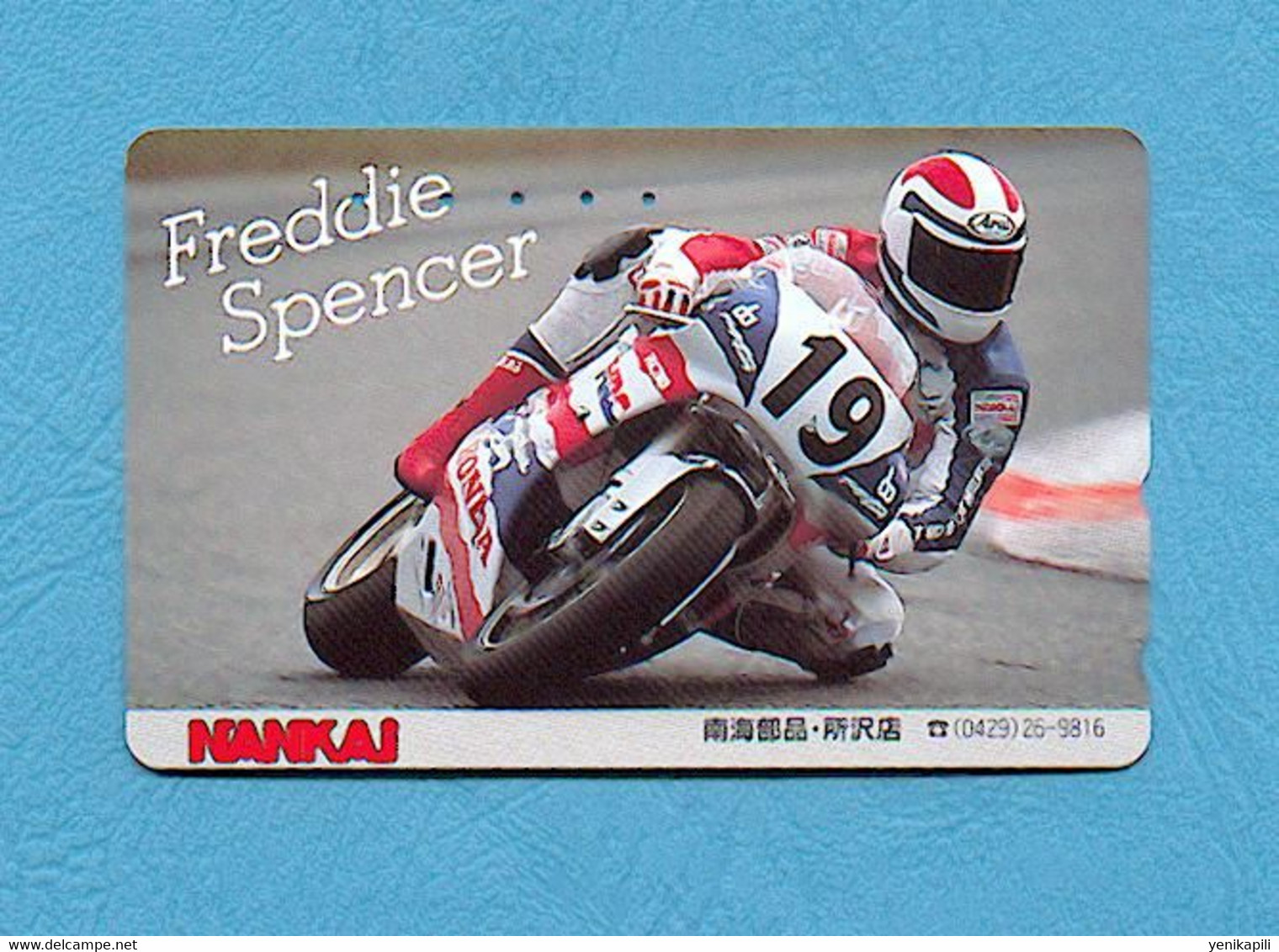 ( 5619 ) - Télécarte JAPON - (  MOTO / HONDA - Freddie Spencer ) - *** TTBE *** - Voir Scan - - Motorfietsen
