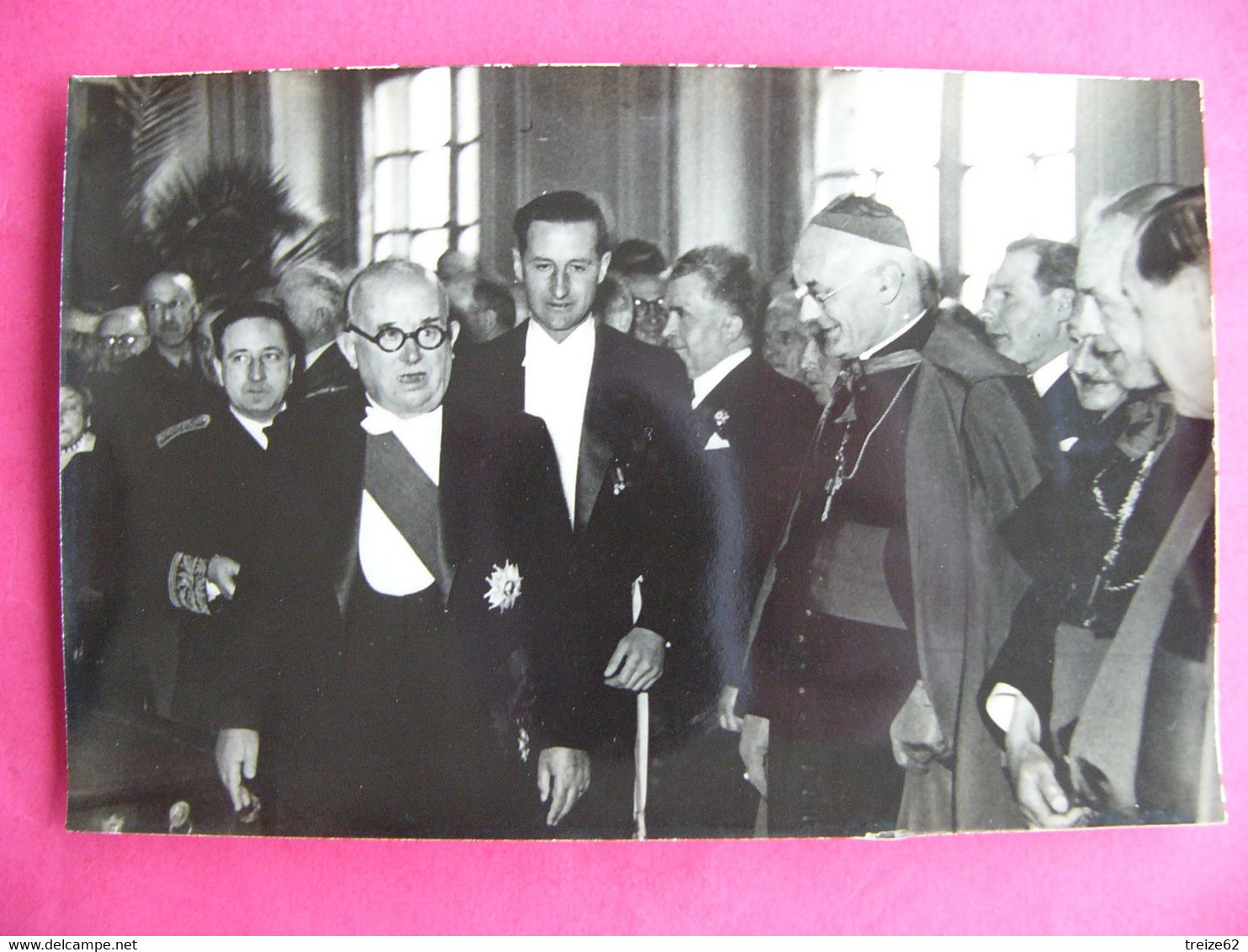 Photo De Presse Argentique METZ 3 Juillet 1948 Visite De Vincent Auriol Président De La République à L'hôtel De Ville - Places