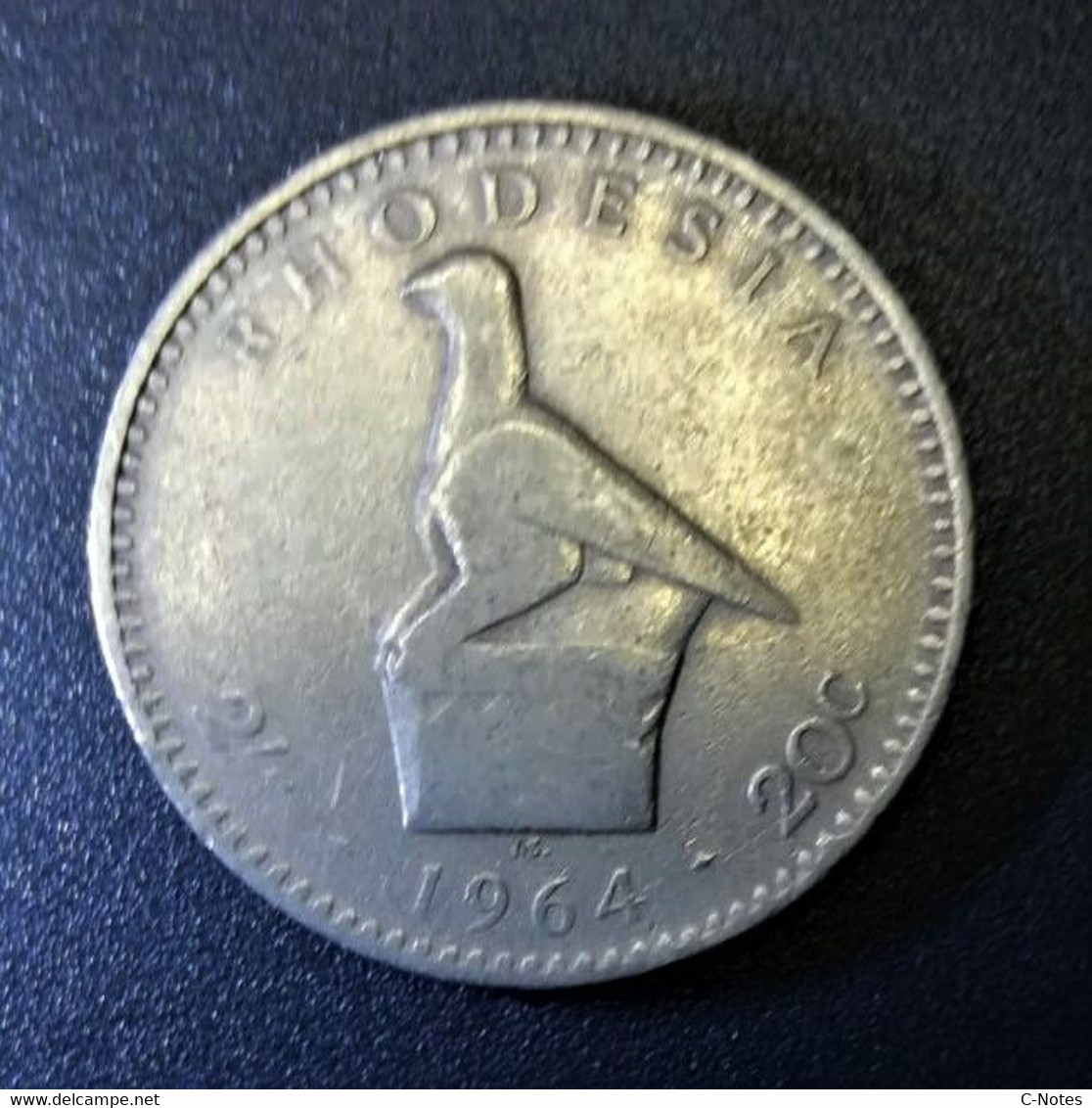 RHODESIA - 2 Shillings / 20 Cents 1964 Circulated - Queen Elizabeth II - See Photos - Rhodesien