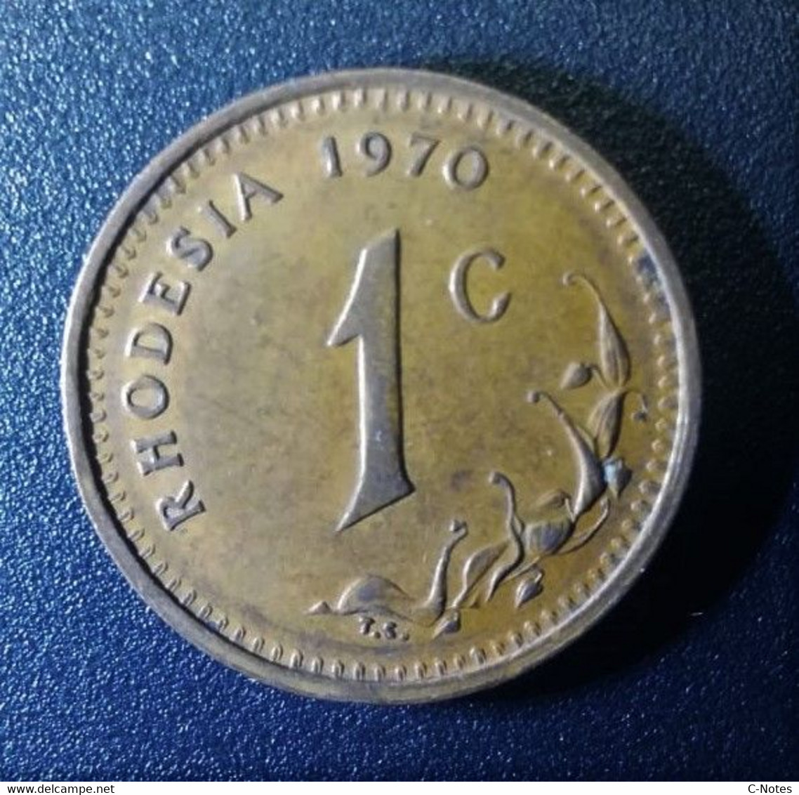 RHODESIA - 1 Cent 1970 Circulated XF -  See Photos - Rhodesia