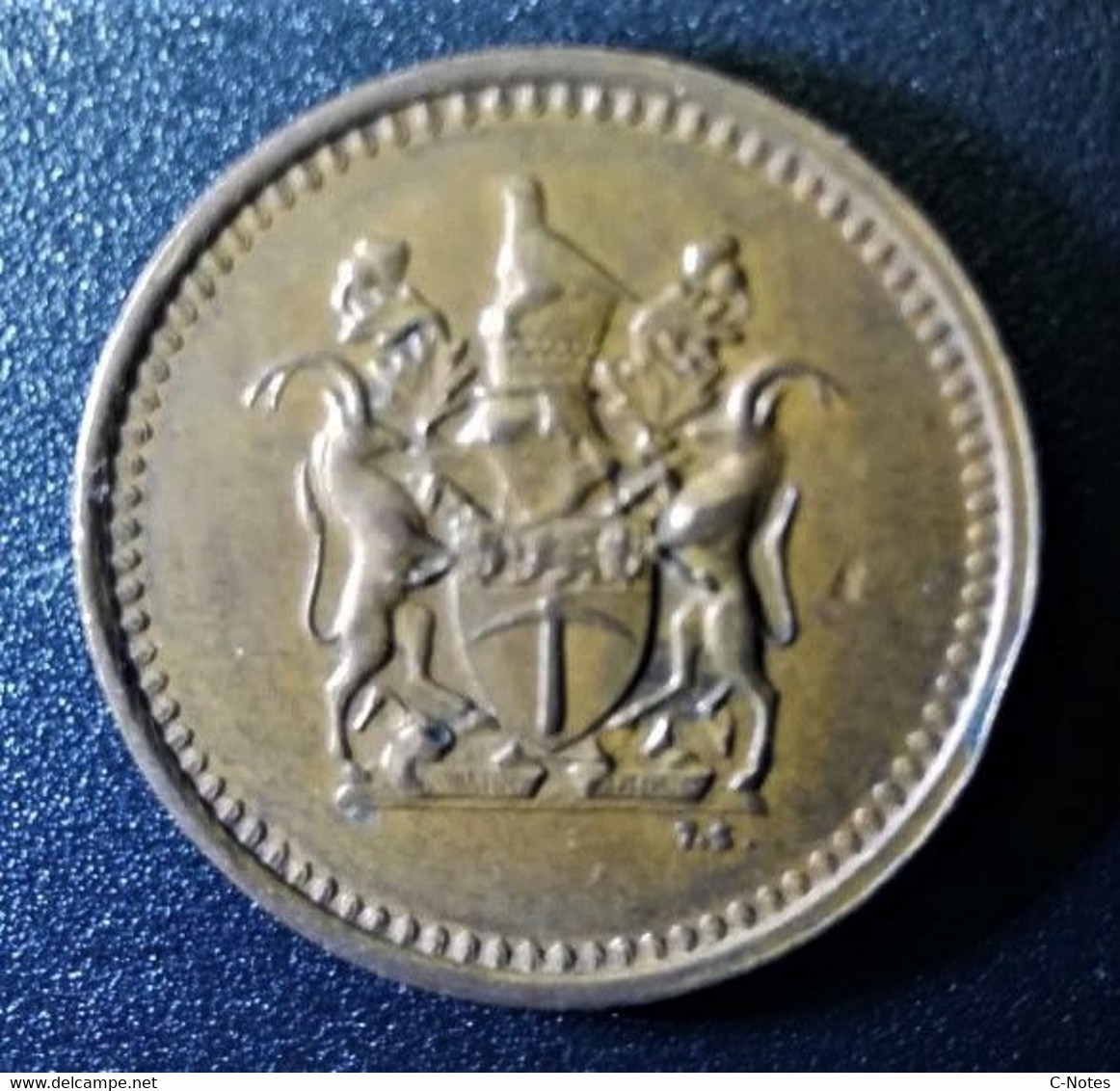 RHODESIA - 1 Cent 1970 Circulated XF -  See Photos - Rhodesien