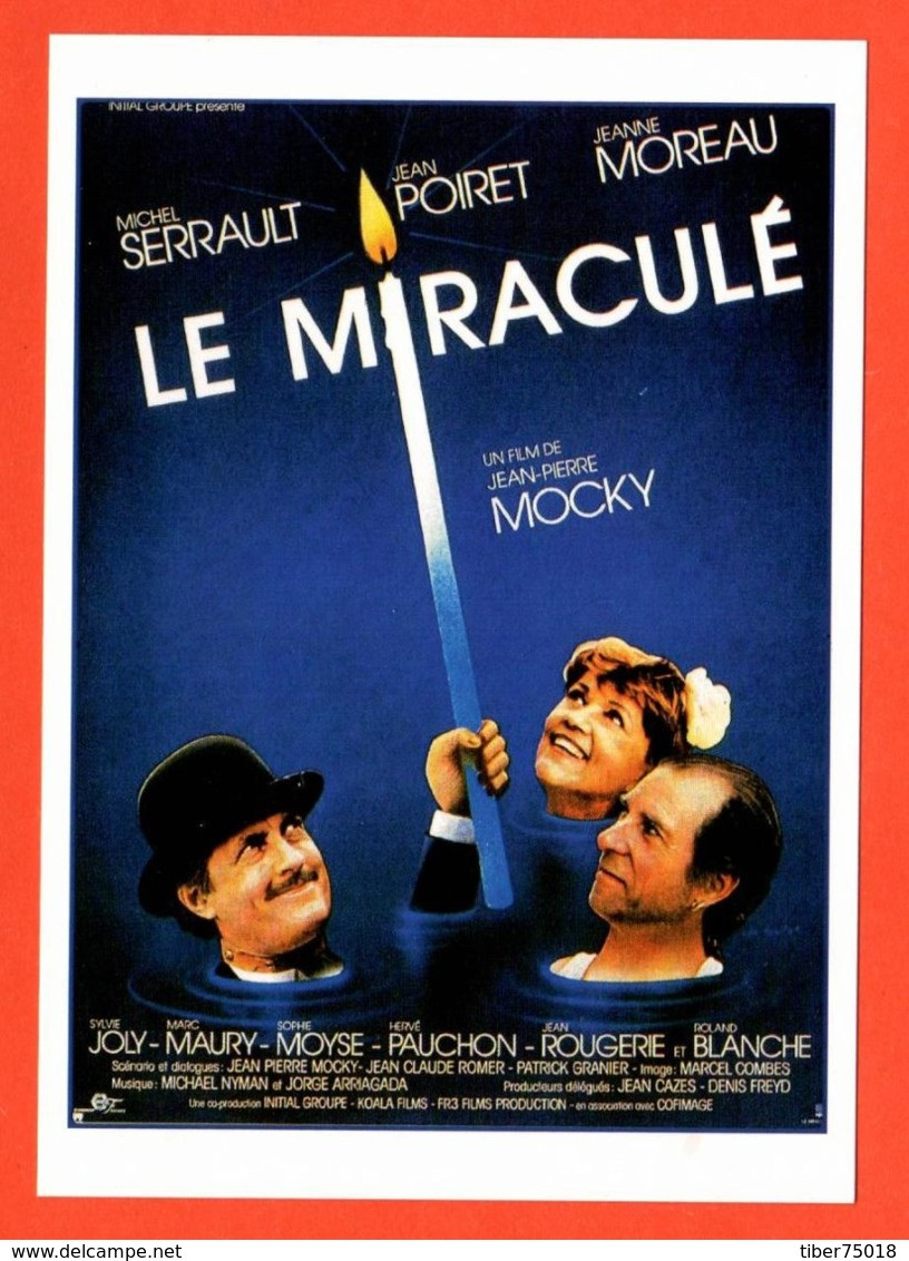 Carte Postale : Le Miraculé (Michel Serrault, Jean Poiret, Jeanne Moreau - Cinéma Affiche Film) Illustration Léo Kouper - Kouper