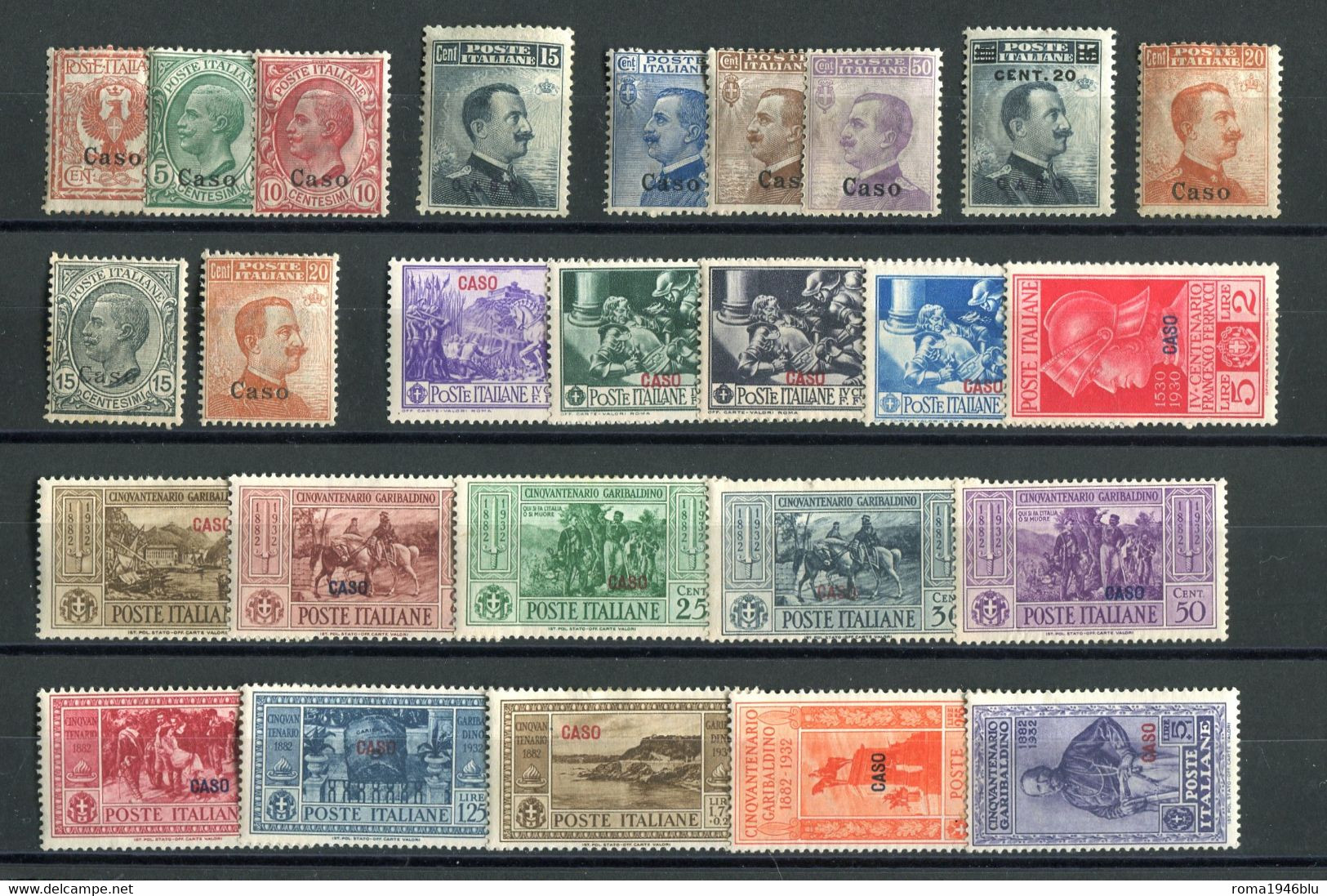 CASO 1912/1932 GIRO COMPLETO SERIE CPL. 26 V. * GOMMA ORIGINALE - Ägäis (Caso)