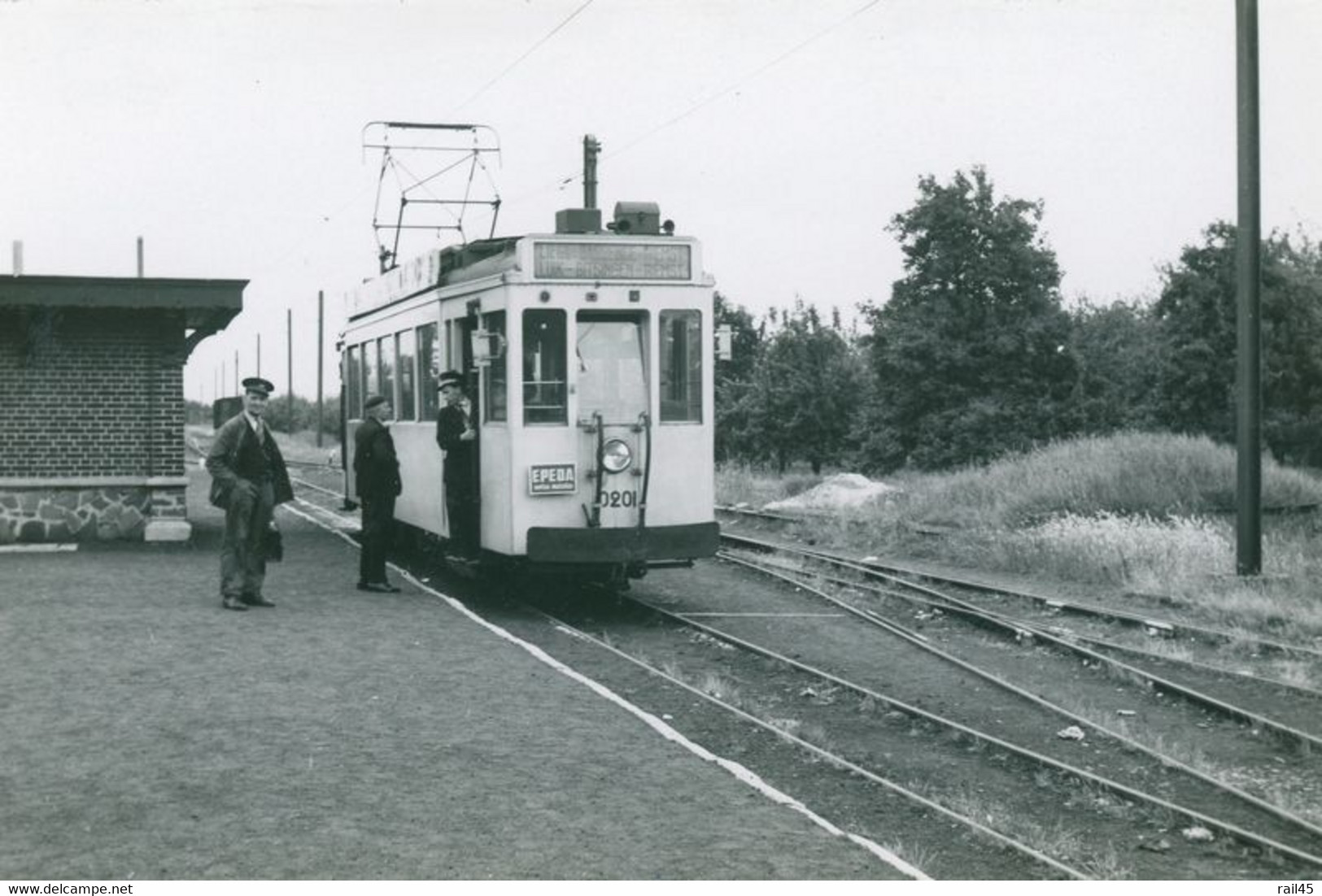 Riemst. SNCV- Réseau De Liège/Limbourg. Cliché Jacques Bazin. 19-06-1952 - Trenes