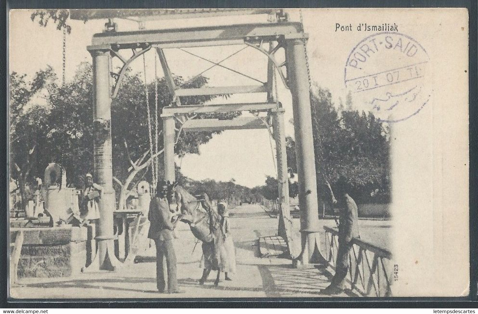 CPA EGYPTE - Ismailiak, Le Pont - Ismaïlia