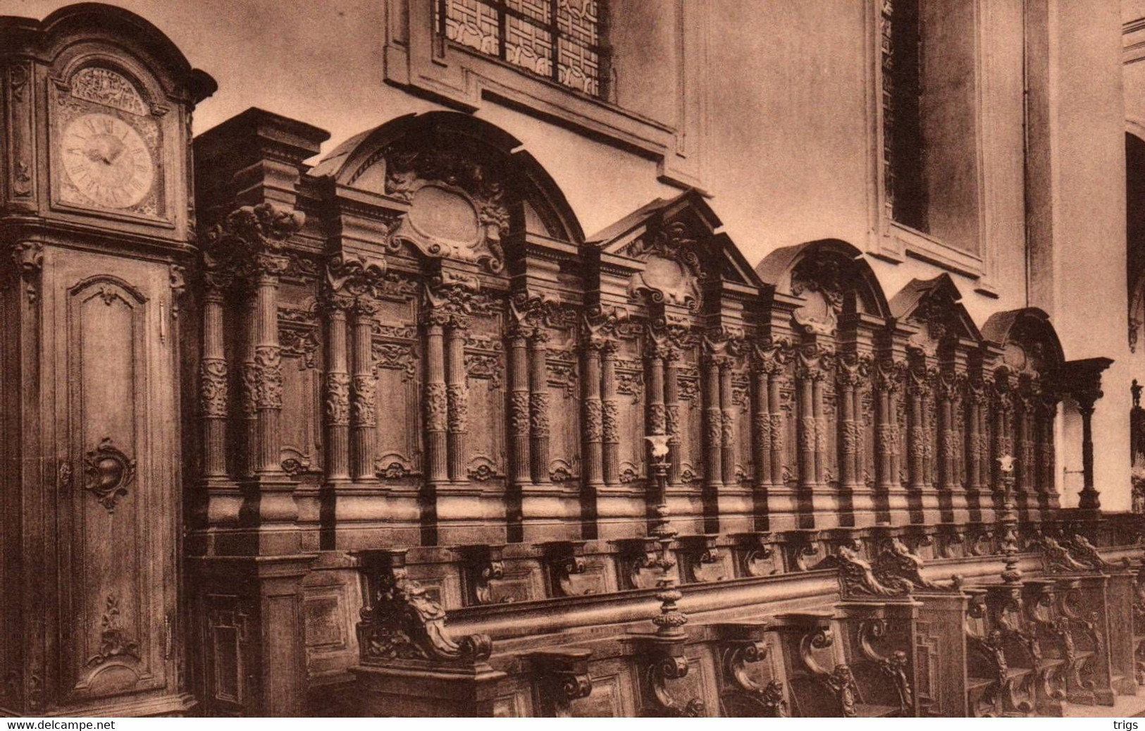 Ninove - Parochiale Kerk, Een Kant Van Het Koorgestoelte Van Voor 1636 - Ninove