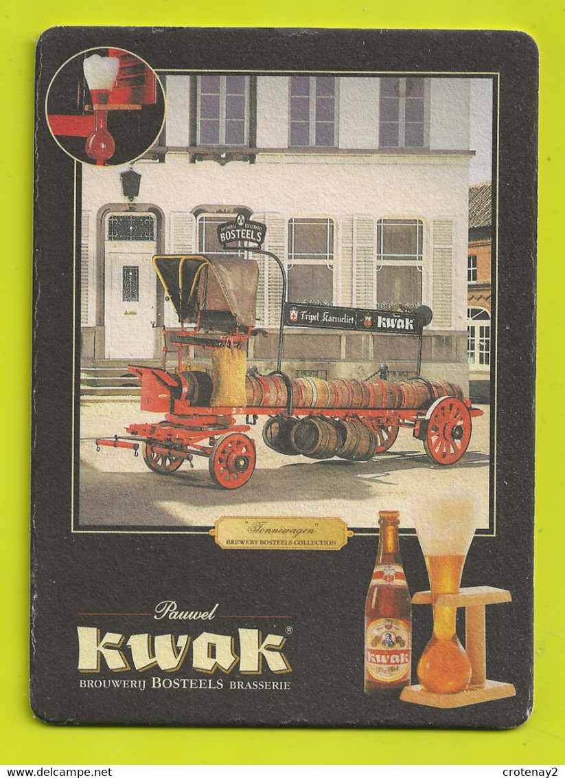 Buggenhout Carte Postale Sous-verre Cartonnée PUB Bière Pauwel KWAK Brouwerij Bosteels Brasserie VOIR DOS - Buggenhout