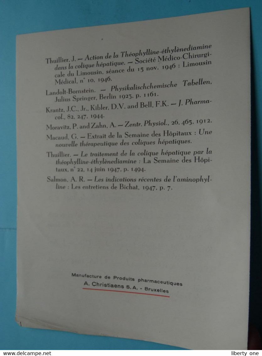 Documap >> J.R. GEIGY S.A. > BÂLE SUISSE ( Belge et Lux A. Christiaens S.A. Bruxelles ) ( voir / See Scans ) !