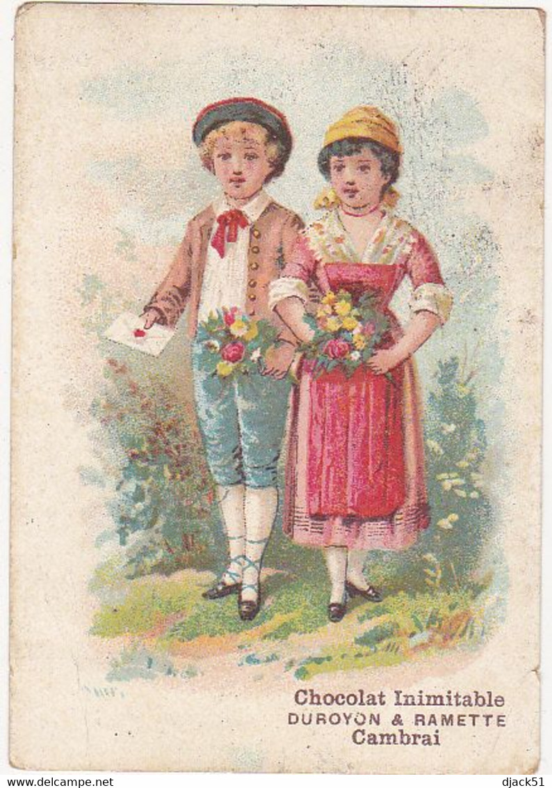 Ancienne Image / Chromo / Chocolat Duroyon & Ramette Cambrai (Nord) / Enfants - Duroyon & Ramette