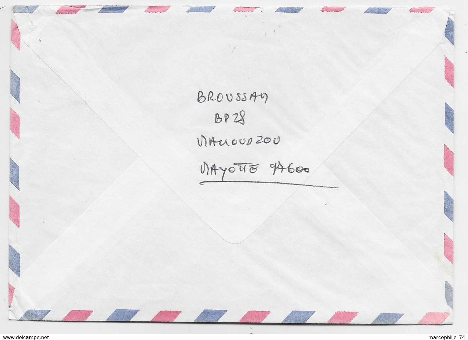 FRANCE LIBERTE 2FR20+1FR LETTRE AVION COVER MAMOUDZOU 31.5.1985 MAYOTTE - Storia Postale