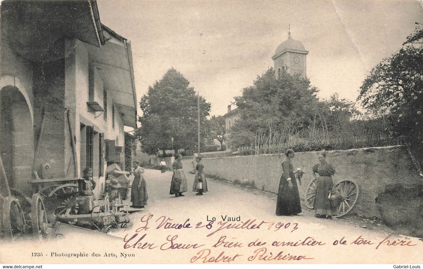Le Vaud District De Nyon 1903 Animée (Burtigny Gland) - Gland