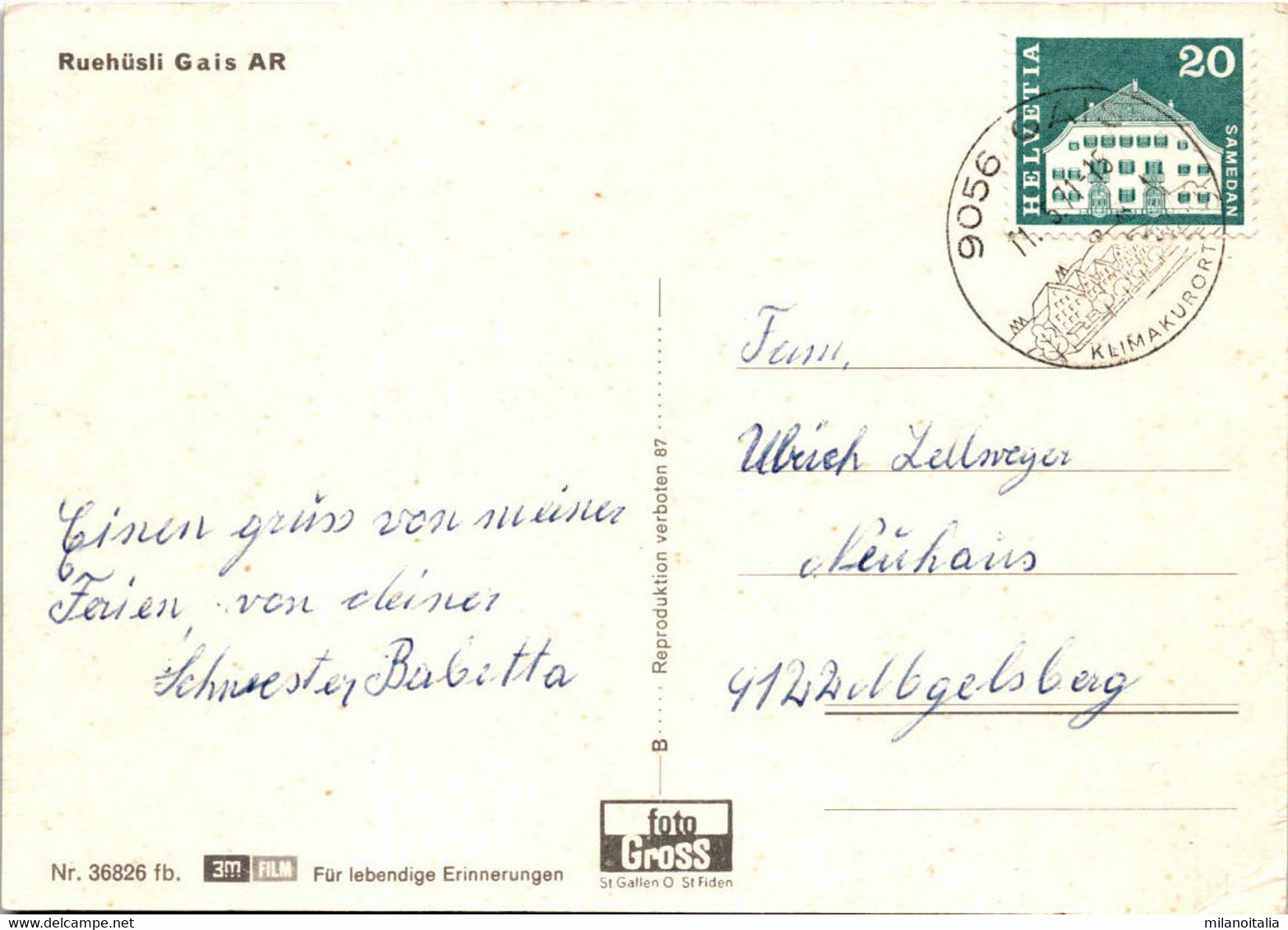 Ruehüsli Gais AR (36826) * 11. 5. 1971 - Gais