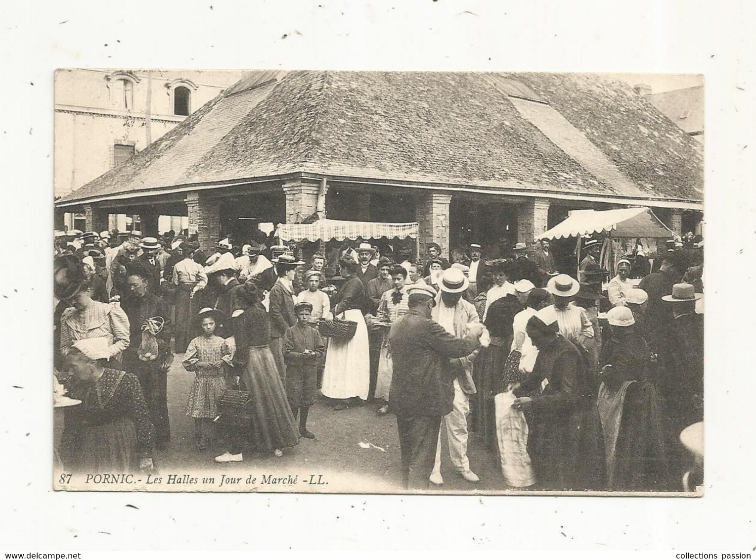 JC, Cp  , Commerce , Les HALLES Un Jour De Marché , Voyagée 1912 - Plazas De Mercados