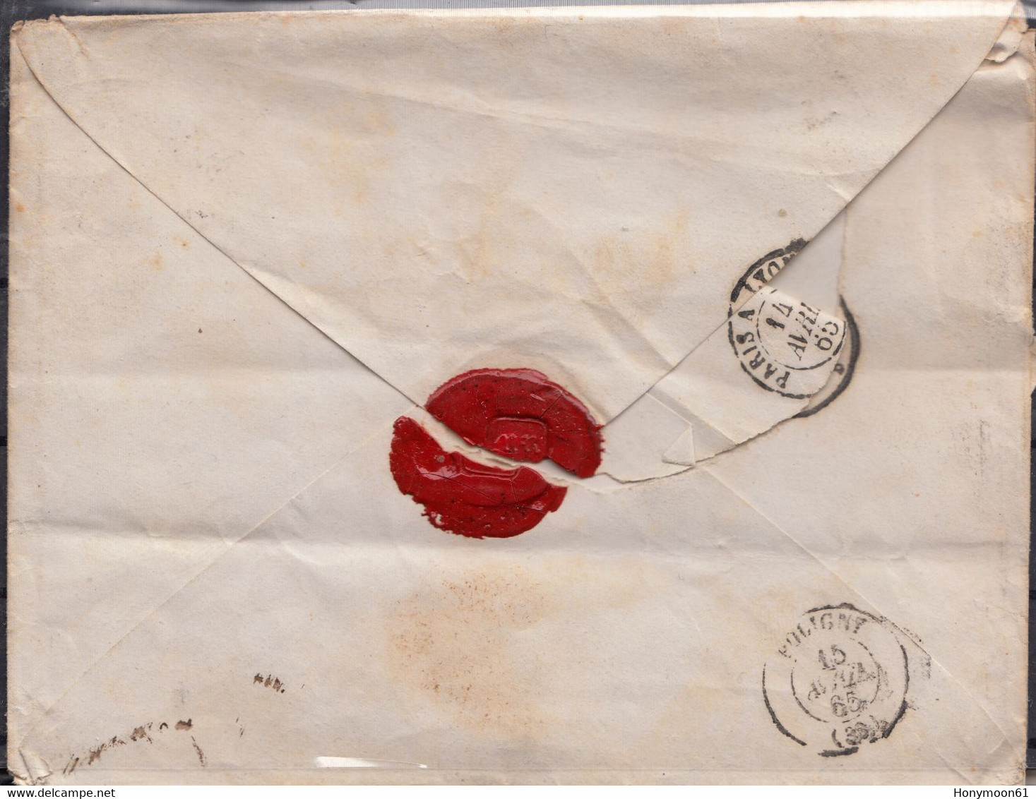 Frankreich Klassik-Alter Brief -1862  Napoléon III. - 1862 Napoléon III
