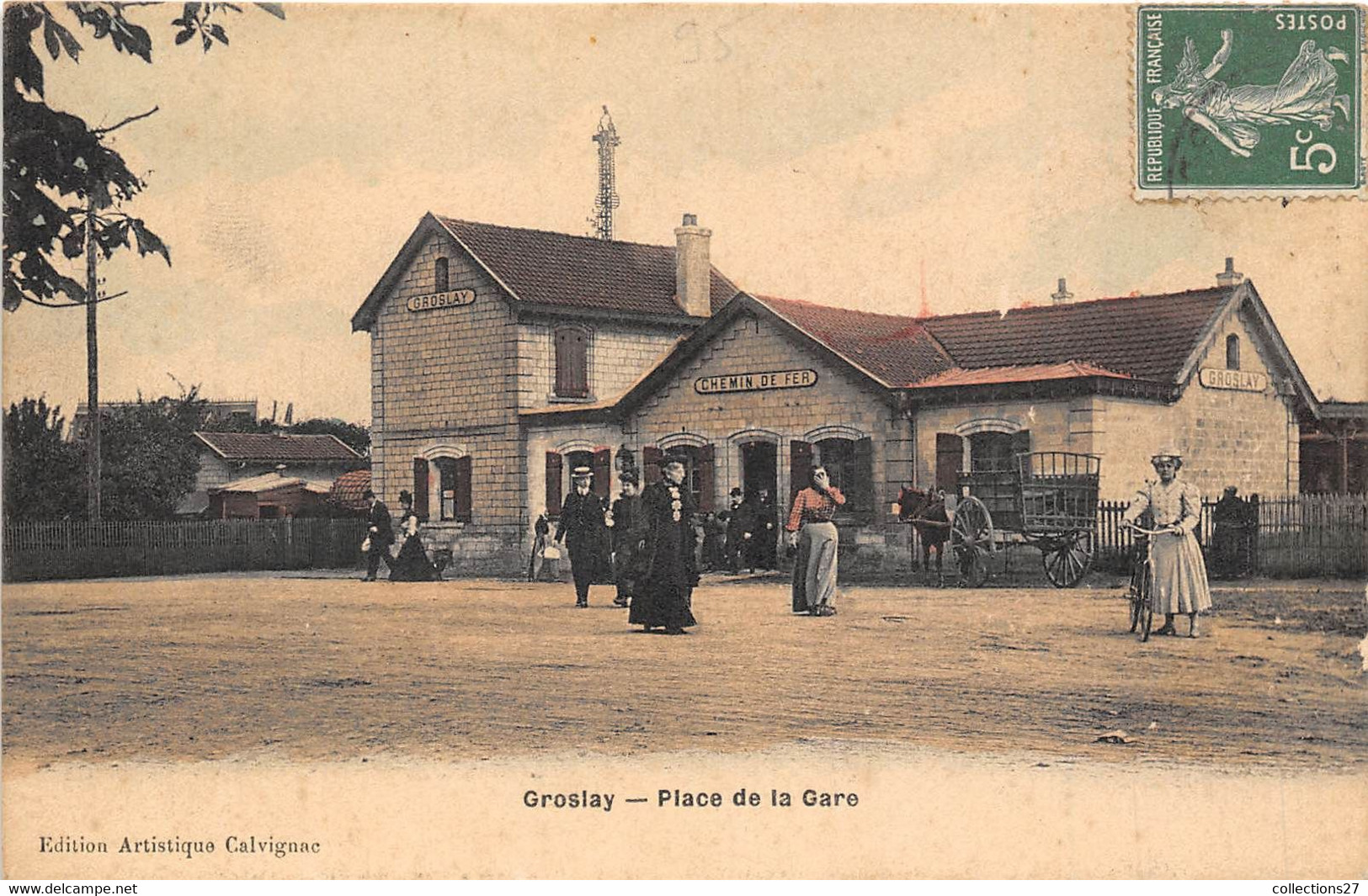 95-GROSLAY- PLACE DE LA GARE - Groslay