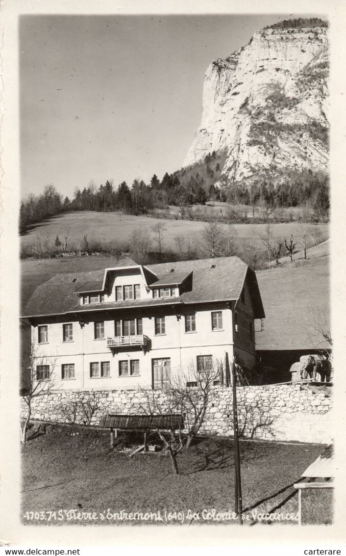 38,ISERE,SAINT PIERRE D'ENTREMONT,1946,RARE,CARTE PHOTO - Saint-Pierre-d'Entremont