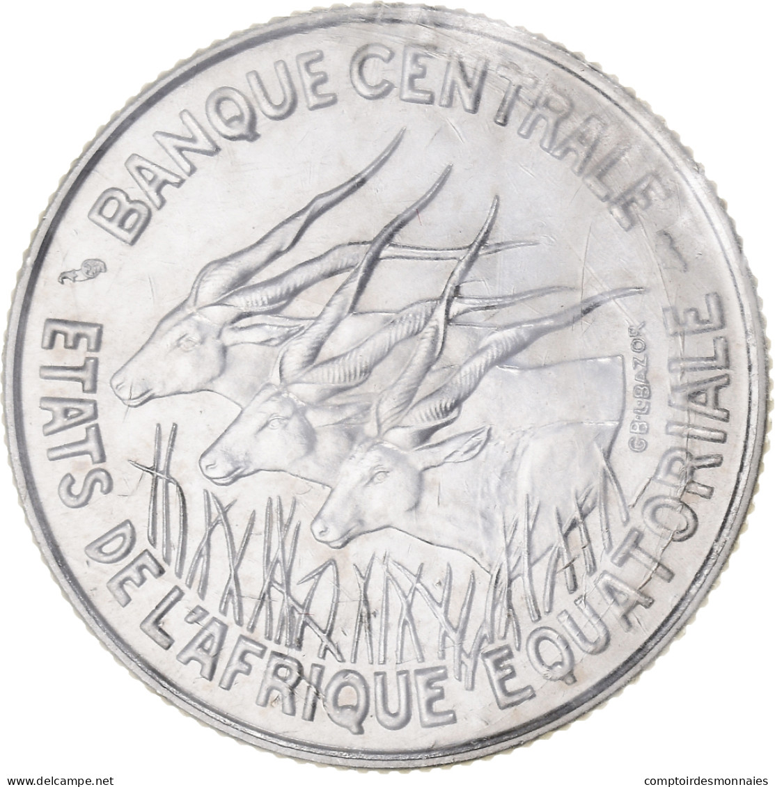 Monnaie, États De L'Afrique équatoriale, 100 Francs, 1966, Paris, ESSAI, FDC - Gabón